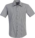 Studio 10 Mens Slim Fit Cotton Stretch Casual Checked Dress Shirt