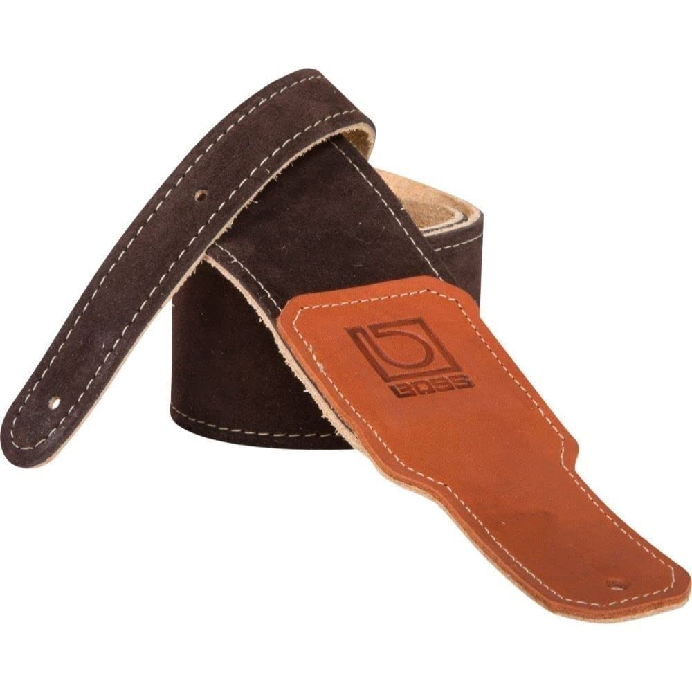 BOSS Bss-25-Brn Suede Instrument Strap - 2.5-Inch/6Cm Brown Suede Instrument Strap