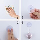 FUYOAL 8 Pcs Suction Hooks Clear 2 kg Load Glass Window Bathroom Hooks view 4