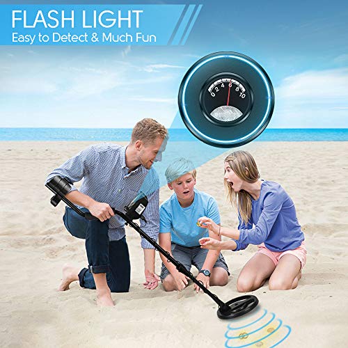 RM RICOMAX Metal Detector for Kids Gold Detector with LED Flash Indicators, Professional Designed Educational Tool & Perfect Gift for Kids & Teens (8-16 Years Old), Waterproof Detectors