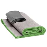 Yoga Mat Towel & Cooling Towel by Yogiii | The YogiiiSWEAT Towel Set | Hot Yoga & Bikram Skidless Mat Towel w/ Cooling Hand Towel Bundle | (72