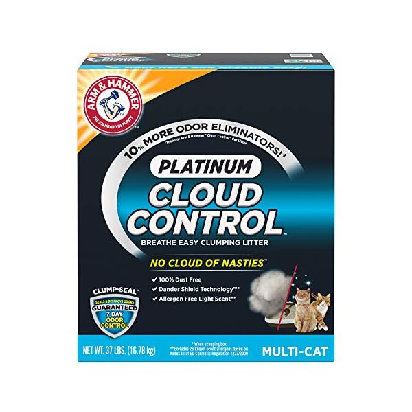 ARM & HAMMER Cloud Control Platinum Clumping Cat Litter 37LB
