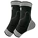 Protle Adjustable Foot Socks, Ankle Brace Compression Support Sleeve with Silicone Gel, Arch Support - Boosts Recovery from Joint Pain, Sprain, Plantar Fasciitis (Black-Large)
