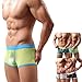 HP95(TM) Men's Bikini Underwear, Low Waist Mesh Transparent Sexy Boxers Bulge Comfy Shorts Underpants Underwear (XL, B)
