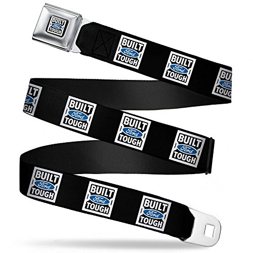 Built Ford Tough Logo2 Black/white/blue Seatbelt Belt