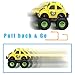 TOYK 4 Pack Alloy Friction Pull Back Cars  4 Independent Shock Springs  for Toddler Boys Girl Baby Mini Toys Cars
