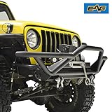 E-Autogrilles 87-06 Jeep Wrangler TJ/YJ Black Textured Tubular Off Road Front Bumper (51-0000)