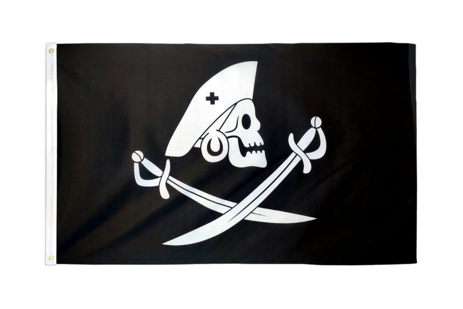 AZ FLAG - Pirate Edward England Flag - 3x5 Ft - 100D Polyester Skull Pirates Banner with Two Metal Grommets - Fade Resistant - Vivid Colors - 3' x 5' Feet - 150x90 Cm