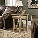 Sauder Boone Mountain Side Table, Craftsman Oak finish