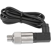 CYTGOUPER 4-20Ma Pressure Transducer,Stainless Steel G1/4 Pressure Transmitter,0-1.2MPa 4-20mA Output G1/4" Industrial Pressure Transducer Sensor for Oil Water Air Fuel Tank