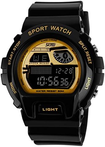 Silicone Digital Water proof Quartz Wrist Watches Nice for PE Class