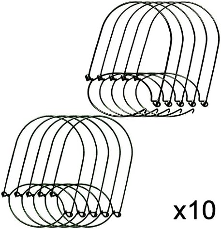Mason Jar Hanger, Black Stainless Steel Wire Handles (Handle-Ease) for Canning Jars, Prefect for Mason,Ball,Kerr,Golden Harvest,Kilner Jars (Regular Mouth, 10Pack-Black Stainless Steel)