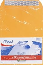 Mead Press-It Seal-It Envelopes, 10 x 13 Inches, Office Pack 20 Count (76088)