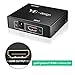 HDMI Splitter, Yuangao 1 in 2 Out Hdmi Splitter Adapter Support 4Kx2K 3D 1080P Hdmi Switch Signal Distributor HD Amplifier with Adapter for HDTV PC PS3/PS4 Xbox (1 in 2 Out)