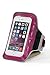 FLEXIFOIL Android and iPhone Case for Arm Cell Phone and iPod Protector Armband - Fitness Accessories for Crossfit Running Sports and Exercise - Men and Women's Neoprene Sportsband with Safety LEDs