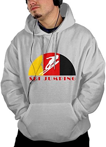 Ski Jumping German Flag Men Comfortable Hoodie Long Sleeve Printing Sweatshirt