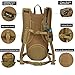 BONLEX Hydration Pack Backpack Tactical Hight Quality Rucksack Water Backpack Including 3L BPA Free Water Bladder,Heavy Duty,Light Weight,for Hiker,Biker,Runner and Climber 2Years Warranty (Tan)