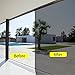 WPCTEV One Way Mirror Window Film Daytime Privacy Heat Control Film Solar Film Non-Adhesive Window Tint for Home and Office Brown & Silver 6 Mil 23.6 Inch x 13.1 Feet