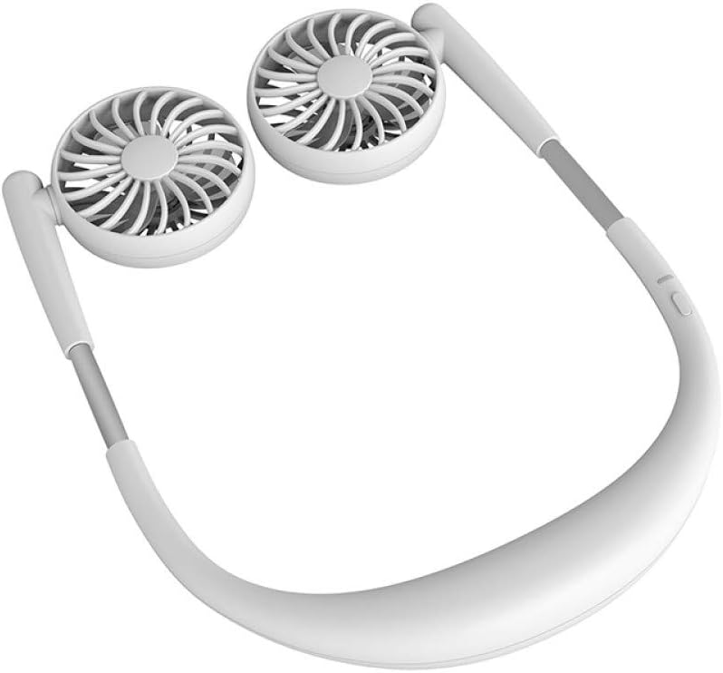 Mini Electric Fan,Usb Rechargeable 2000Mah Portable Hanging Neck Sports