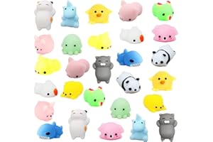 CAMIRUS Mochi Squishies Toys for Easter Eggs, 28PCS Easter Kawaii Mini Squishies Party Favors for Kids Stress Relief Toys, Birthday Gifts, Basket Stuffers Filler Hunt, Easter Party Favors