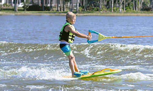 ZUP You Got This 2.0 Board and Handle Combo, All-in-One Kneeboard, Wakeboard, Wakeskate, and Wakesurf Board for All Ages, Lime - Thumbnail 2
