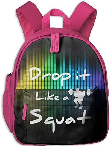 Drop It Like Squat New Style Kid's Shoulder Backpack School Bag School Backpack Satchel For Teens Boys Girls Students Pink