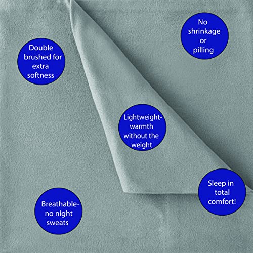 Thermee Micro Flannel KingSize Sheet Set, Machine Wash & Dry, No