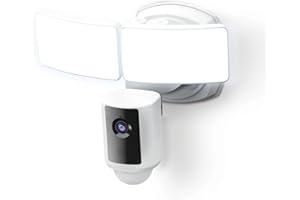 Feit Electric SEC5000/CAM/WIFI Outdoor LED Smart Security Camera with Motion Sensor, 2-Way Audio, 5000 Lumens Floodlight, Works with Alexa and Google Asst, Alarm, Hardwired, Updated Version of SEC3000