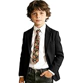 Retro Tweed Boys Blazer for Kids Suit Jacket Blazer Herringbone Tuxedo Boys' Fashion Casual Suit Sport Coat