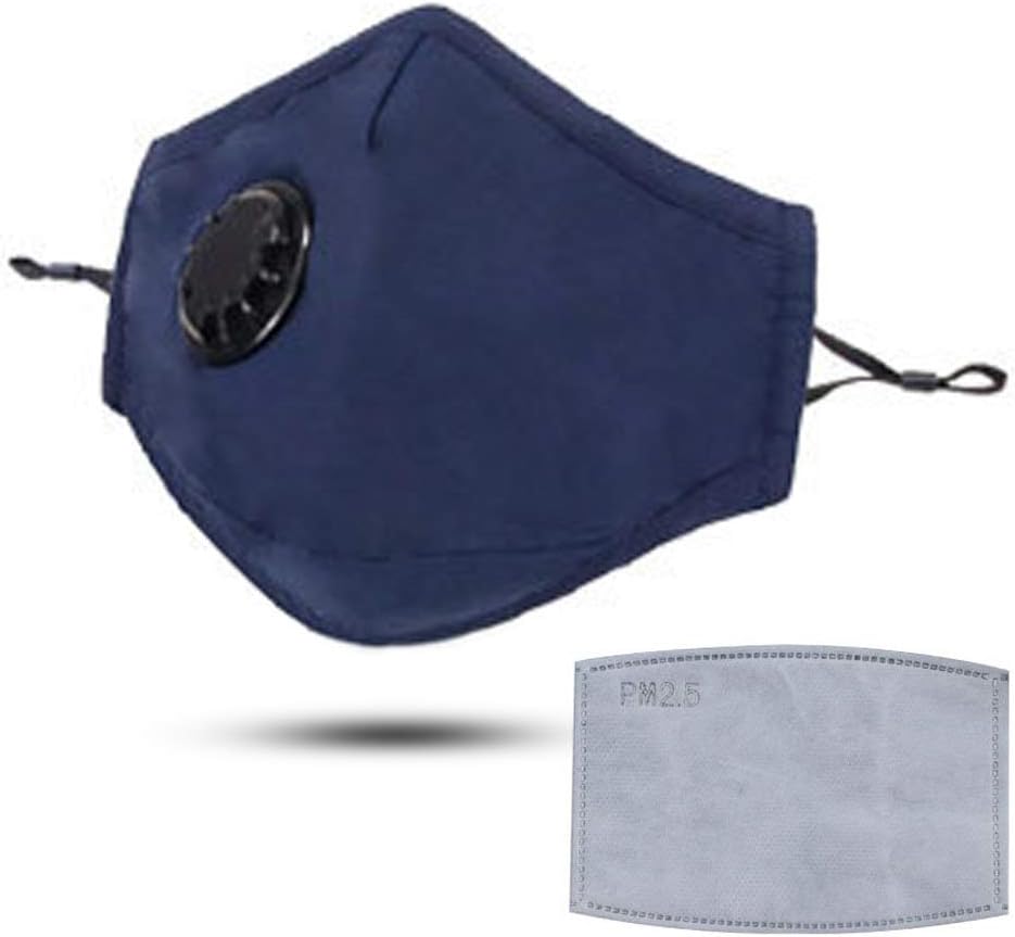 Military Grade Pollution Mask Anti Dust N99 Filters Washable Cotton Respirator with Adjustable Ear For motorcycle,running, cycling, and all outdoor activities.
