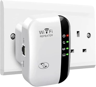 Ubcwin WiFi Booster Extender Repeater 3650 Sq.ft 45 Devices Ethernet Port