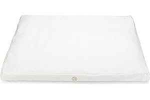 AJNA Organic Cotton Zabuton Meditation Mat - Luxurious Meditation Cushion Floor Pillow - Zabuton Meditation Cushion Large - 100% Cotton Filling (White)