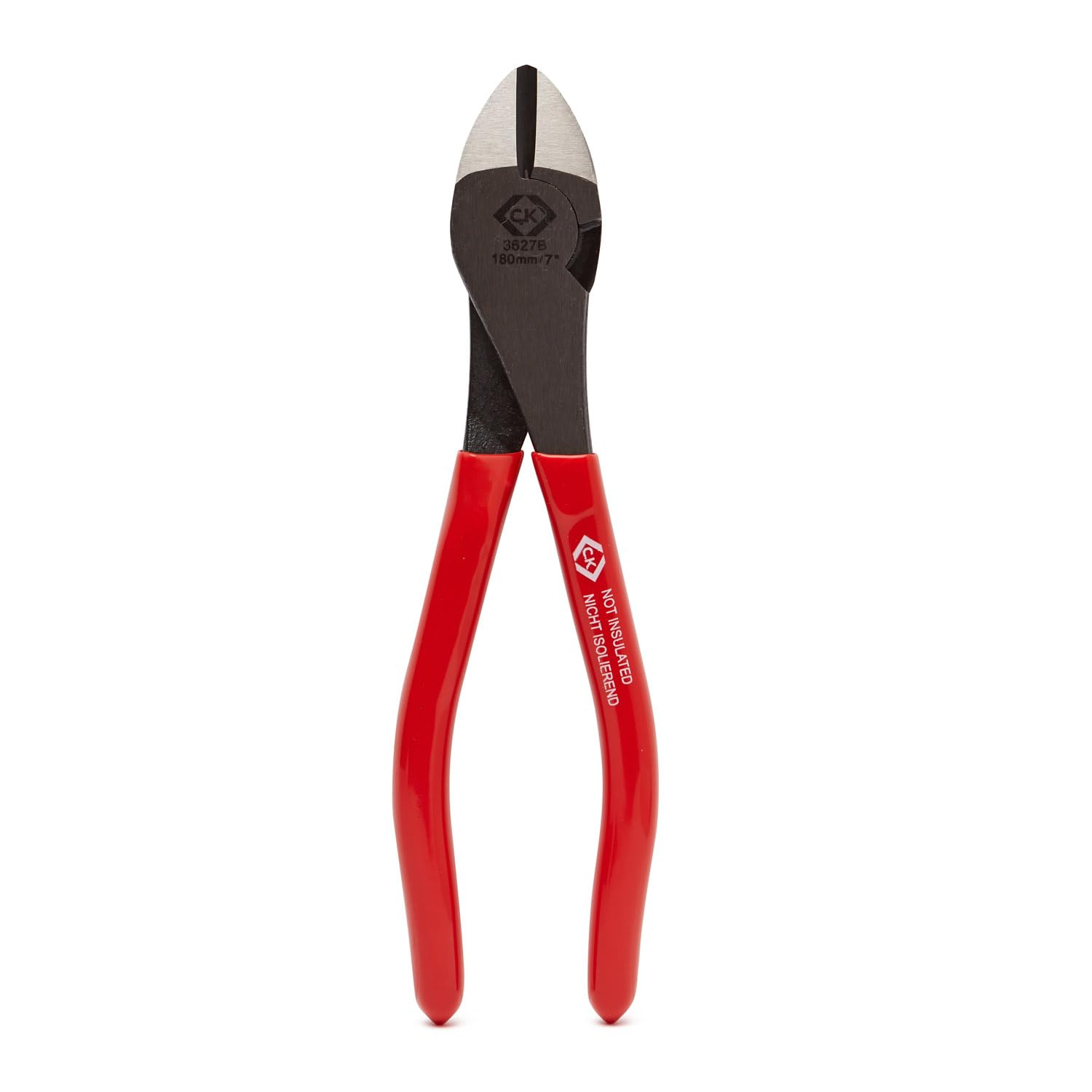 C.K. T3627B 7 High Leverage Side Cutter, Red, 180 mm L