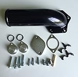 2008-2010 6.4l Ford EGR & Cooler Delete KIT w/ Intake Elbow (Black)