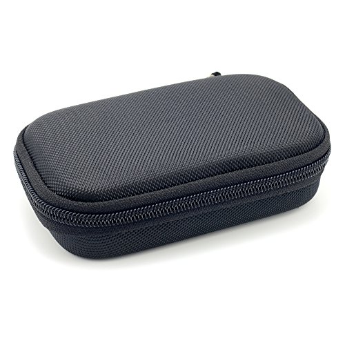 WGear Feature Designed Semi-Hard Case for RAVPower Portable Chargers 16750 RAVPower 16750mAh External Battery Pack, mesh Pocket for Cable, Fastening Elastic Strap, Wrist Strap (Ballastic Black)