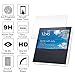 Echo Show Glass Screen Protector (2 Pack) - EMallee Ultra-Thin Film Full Coverage Tempered Glass High Definition Screen Protector for Amazon Echo Show 2017 with Premium Clarity Anti-Scratch