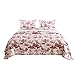 Barefoot Bungalow Classic Toile Quilt Set, King, Red