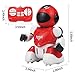 Elemusi Remote Control Wireless Mini Robot Interactive Programmable Robot Toys with Sliding,Song,Music,Tongue Twister,Math,Great Birthday Gift for Kids. (Red)thumb 2