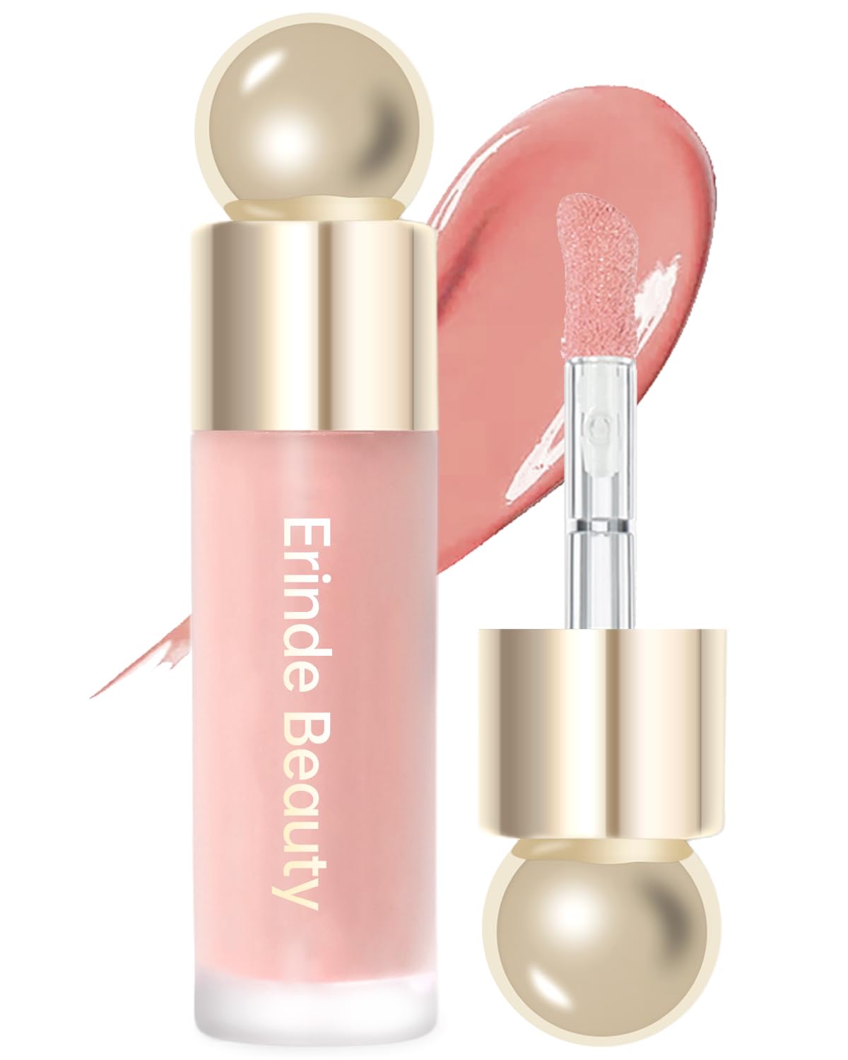 Erinde Soft Pinch Dewy Liquid Cream Blush, Soft Velvet Silk Texture, Long-lasing, Buildable and Blendable, Moisturizing Face Blush Stick for Cheek 01# — image 1