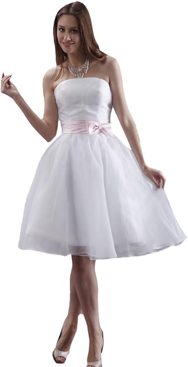 amazon white bridesmaid dresses