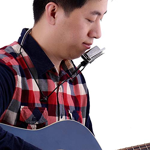 Raitron Metal Harmonica Mouth Organ Holder Harmonica Neck Stand Bracket for 10 Hole Harmonicas Hands Free Playing - Quarkscm