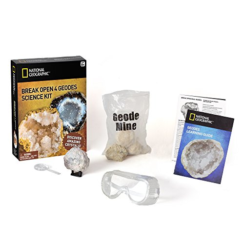 NATIONAL GEOGRAPHIC - Break Open 4 Geodes - TOP QUALITY!