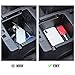 Savadicar JK Center Console Insert Organizer Storage Tray for 2011-2018 Jeep Wrangler JK JKU, Armrest Box Secondary Storage, Black