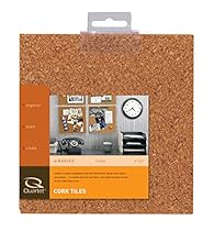 Quartet Cork Tiles, Natural, 6 Inch x 6 Inch, Frameless, 4 Pack (100T)
