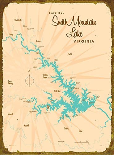 Smith Mountain Lake, VA Metal Sign