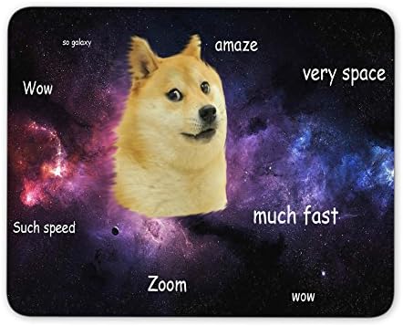 Doge Much WoW Rectangle Non Slip Rubber Mouse Pad Mousepad Mat