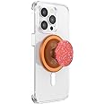 PopSockets Phone Grip with Expanding Kickstand, Compatible with MagSafe, Adapter Ring for MagSafe Included, Wireless Charging Compatible -Clay Speckle