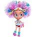Hairdorables Dolls Gift Bundle - (1) Collectible Series 1 Surprise Doll (Styles May Vary) + (6) Shopkins Stickers + BONUS Action Media Storage Bag!