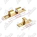 Alise Double Roller Catch Cabinet Latches,Adjustable Double Ball Tension Roller Catch Latch Brass Cabinet Door Latch,47mm Solid Brass Cabinet Latches and Catches,4 Pcs