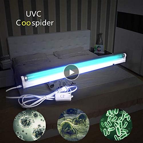 Ultraviolet UVC Sterilizer Germicidal Ozone Lamp Bulb Air Clean Disinfection Mites Bacterial Light Ac110v T8 30W